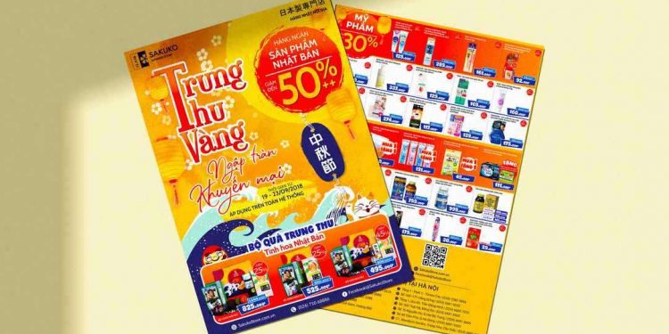 Thông tin tờ rơi quảng cáo về ngày hội trung thu vàng