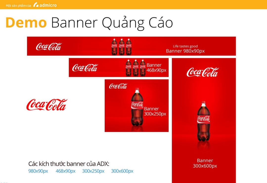 Lựa chọn kích cỡ banner phù hợp tùy thuộc vào vị trí